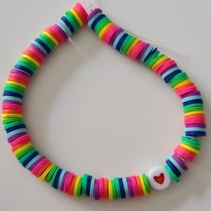 Flat bead bracelet